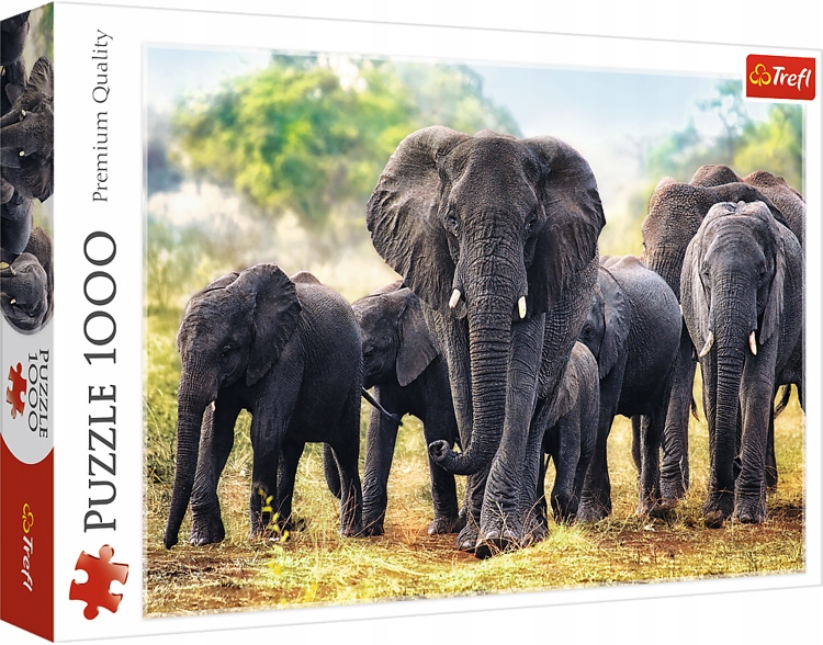 

Trefl Puzzle 1000 Elem Afrykańskie Słonie 10442