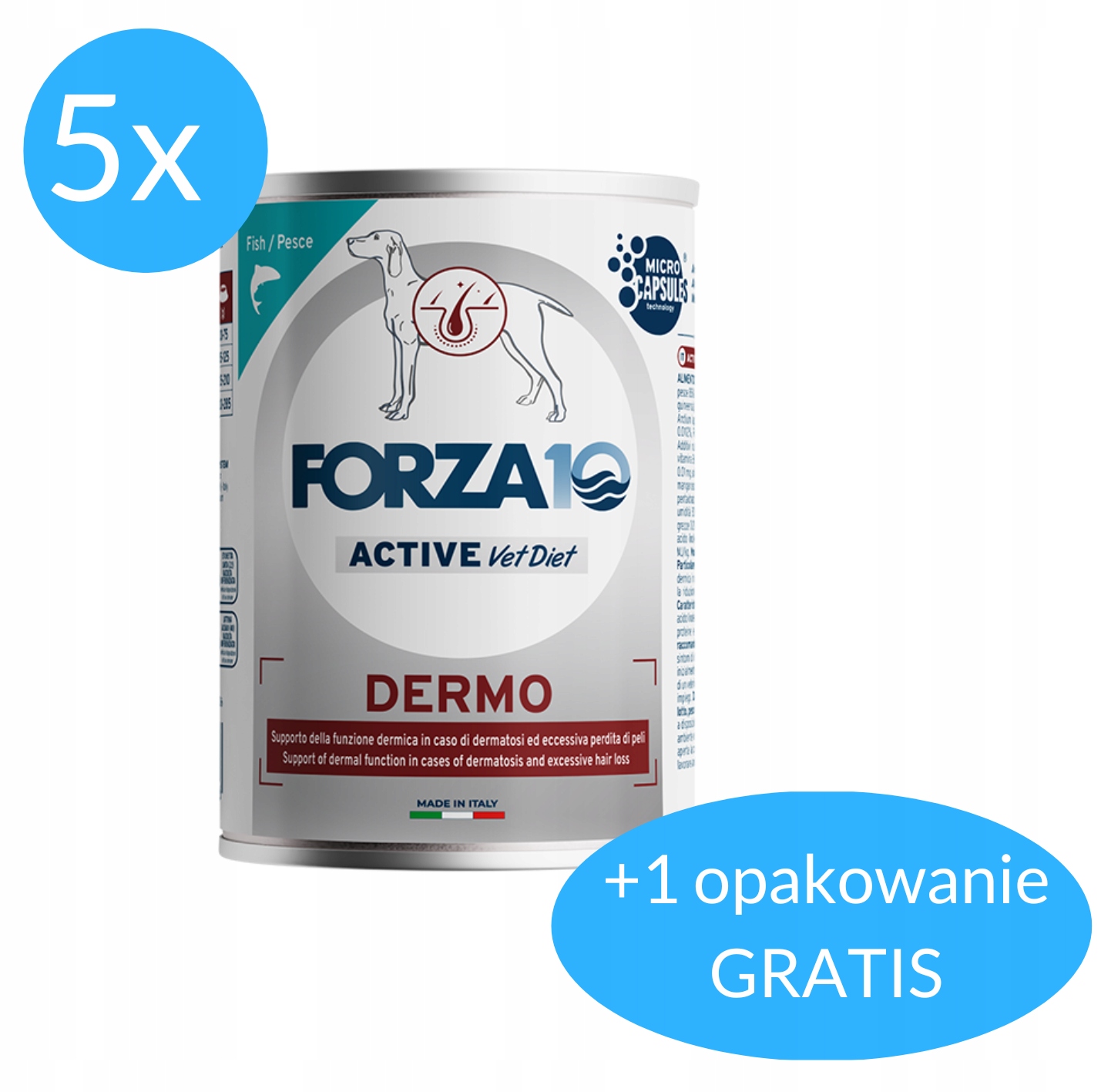 Forza10 Dermo Actiwet pro psa 5x390g 390g Bonus!