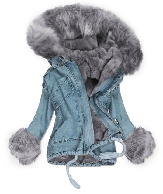 

Kurtka Jeansowa Z Futerkiem Katana Futerko Miś XL