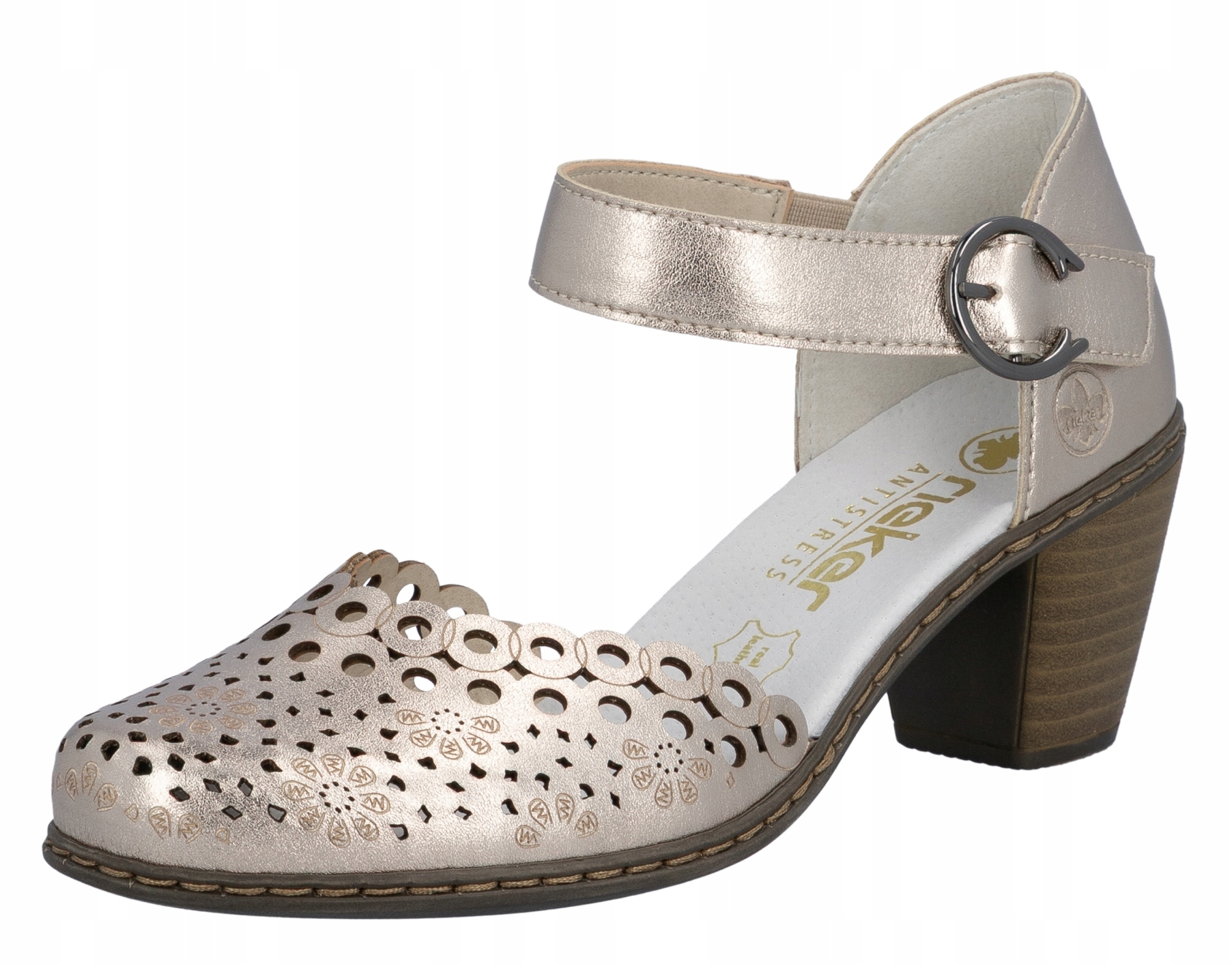 Rieker 40902-90 vel.39 elegantní sandály a polobotky