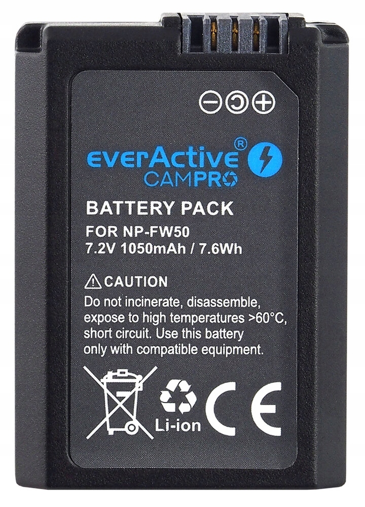 Akumulator Everactive NP-FW50 Li-ion 1050mAh 7,2V do Sony FW-50