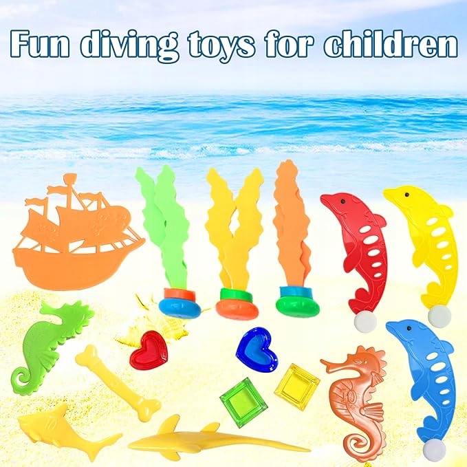 Zabawki Do Nurkowania Do Basenu Zestaw 31szt 10x5x2 cm Rodzaj inne