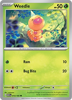Pokemon 151 Weedle 13/165