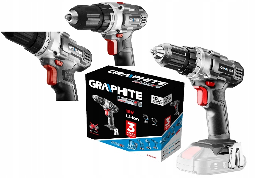 

Graphite Energy+ Wiertarko Wkrętarka 18V 58G000