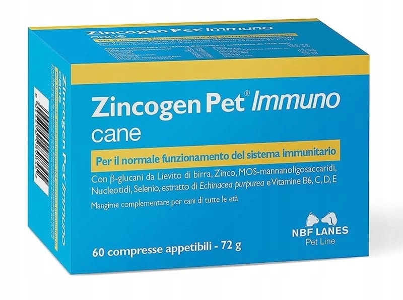Nbf Lanes Zincogen Pet Immuno cane 60 tabletek