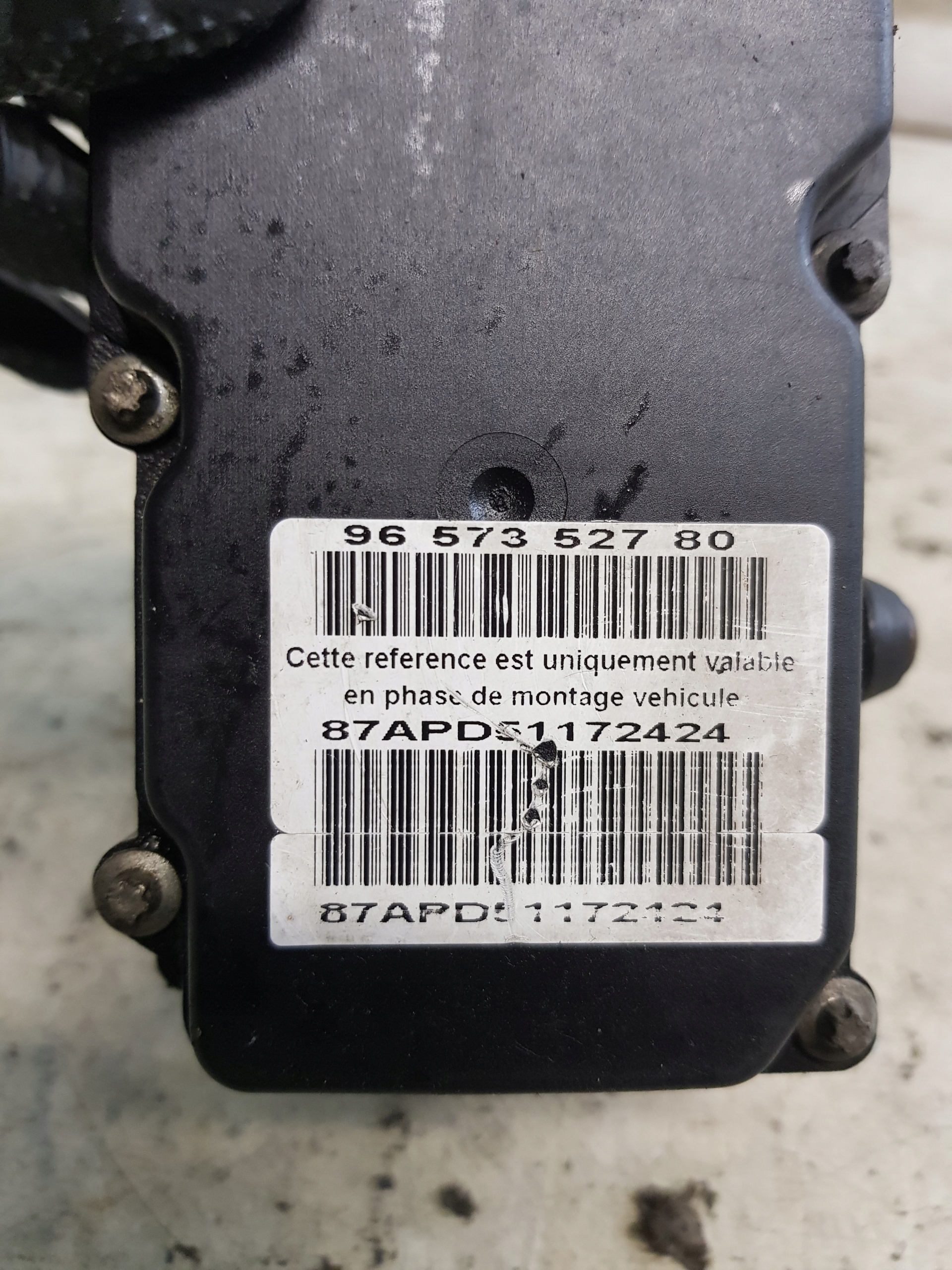 Pompa ABS CITROEN C4 e 1.6D 0265800395 0265231486 9649988280
