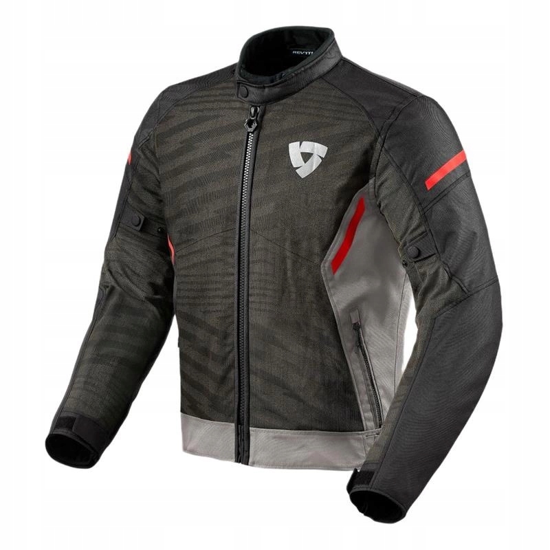 Motocyklová bunda Revit Torque 2 H2O Grey/red šedá červená čierna