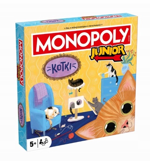 Gra Monopoly Junior Kotki Pełne Wydanie Pl