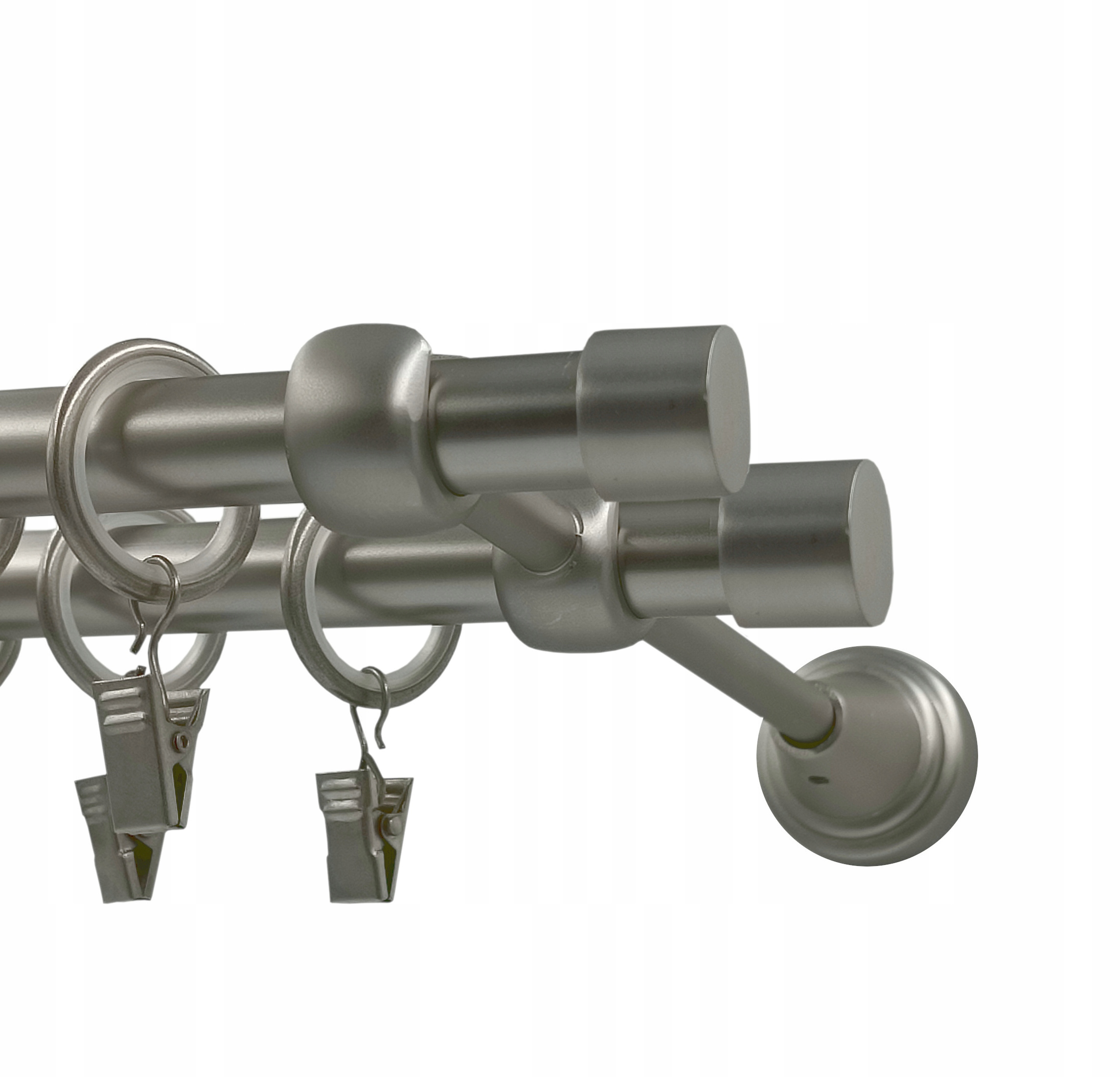 Garnýž kovový fi16+16 luna Satén 320 cm galvanizovaný