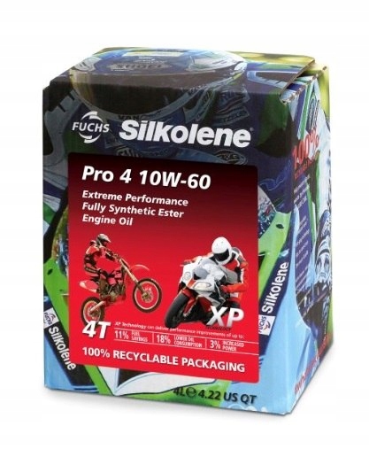 Motorový olej Silkolene Pro 4 10W60 Xp Cube 4L