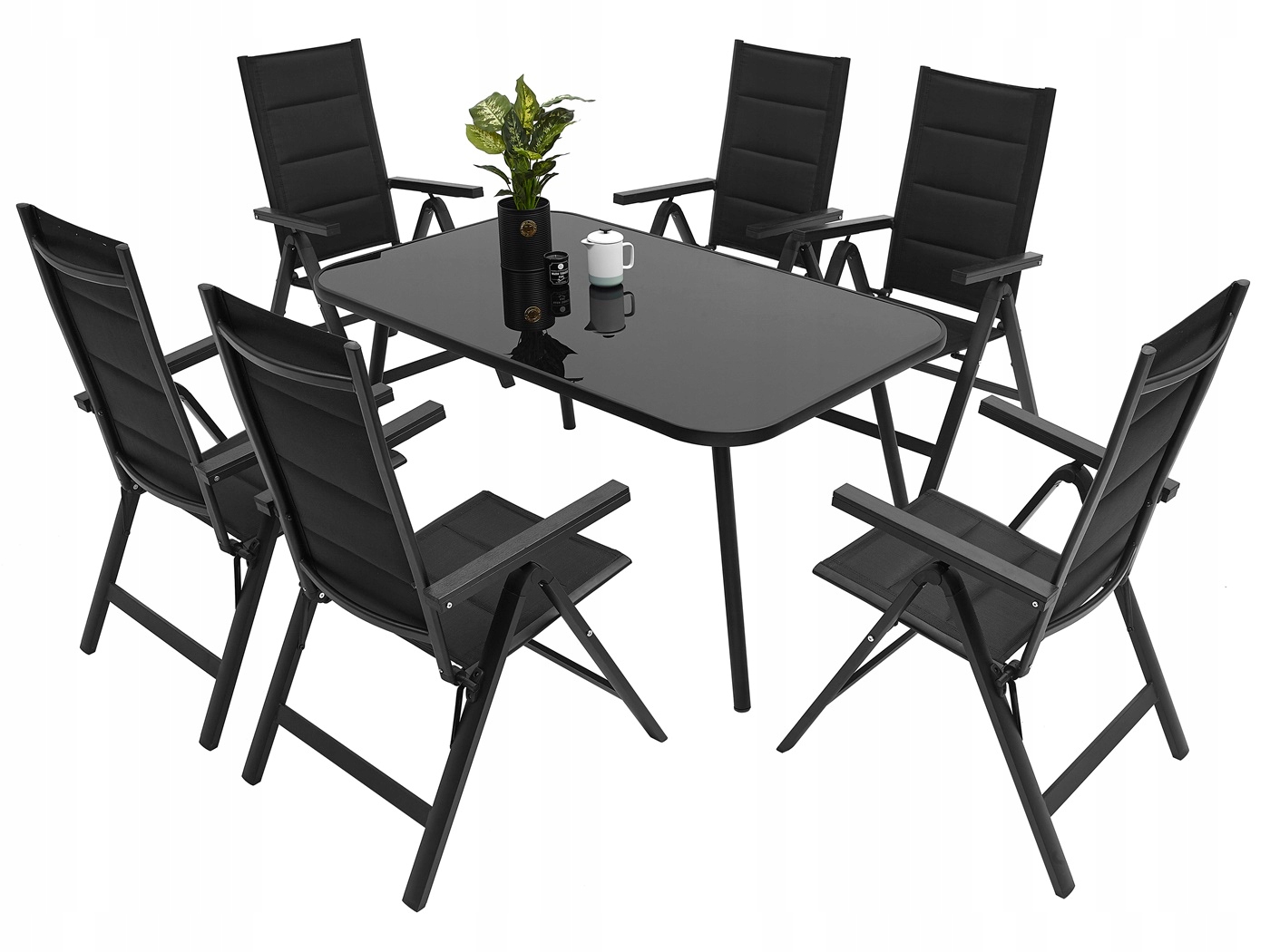 MEBLE OGRODOWE ZESTAW STÓŁ 6+1 NA TARAS BALKON Producent MAT-COMPANY