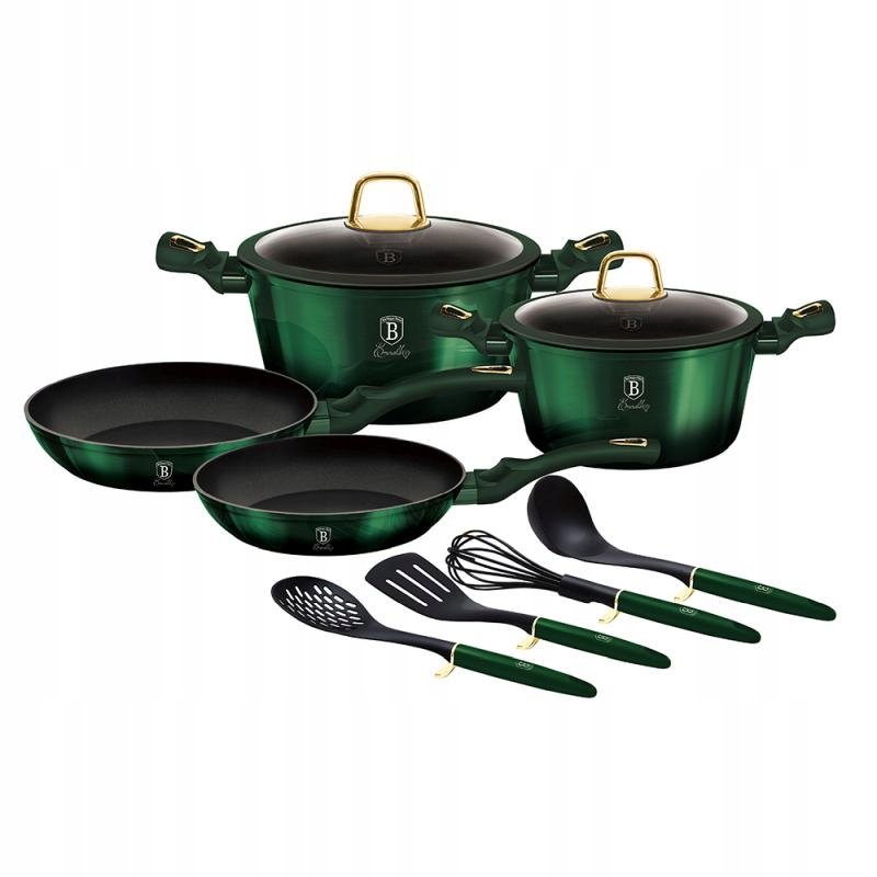 Súprava riadu s titánovým povrchom 10 ks Emerald Collection