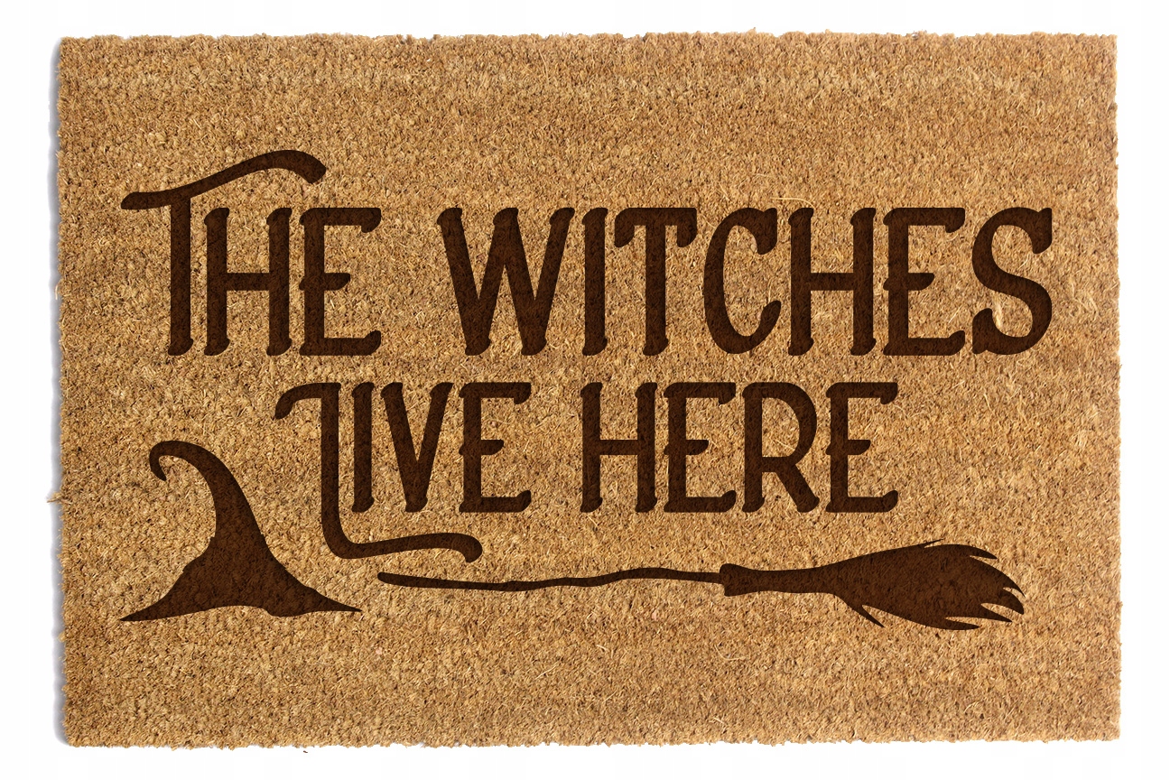Stěrač Pod Dveře The Witches Live Here 60x90 cm