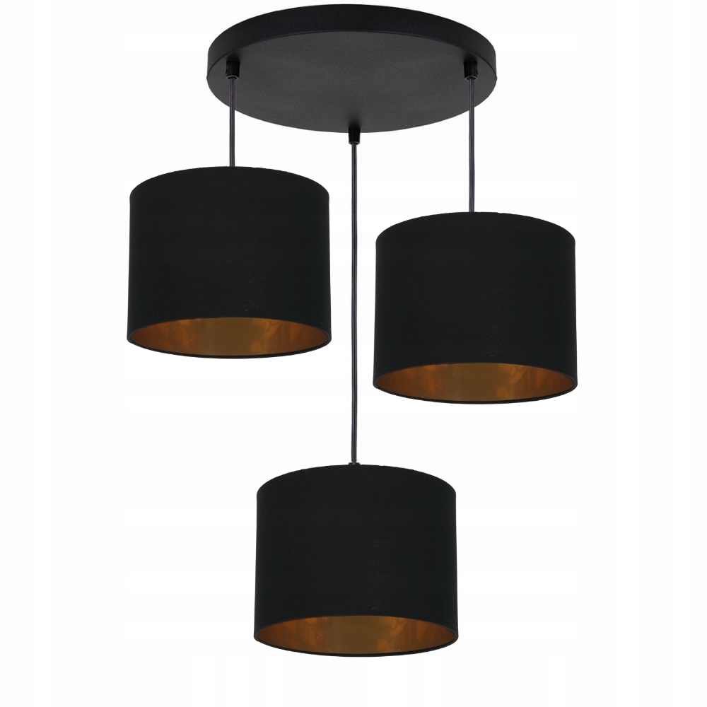 Závěsná Stropní Lampa Lustr Stínidla Zwis Gold Zlatý Střed Led E27