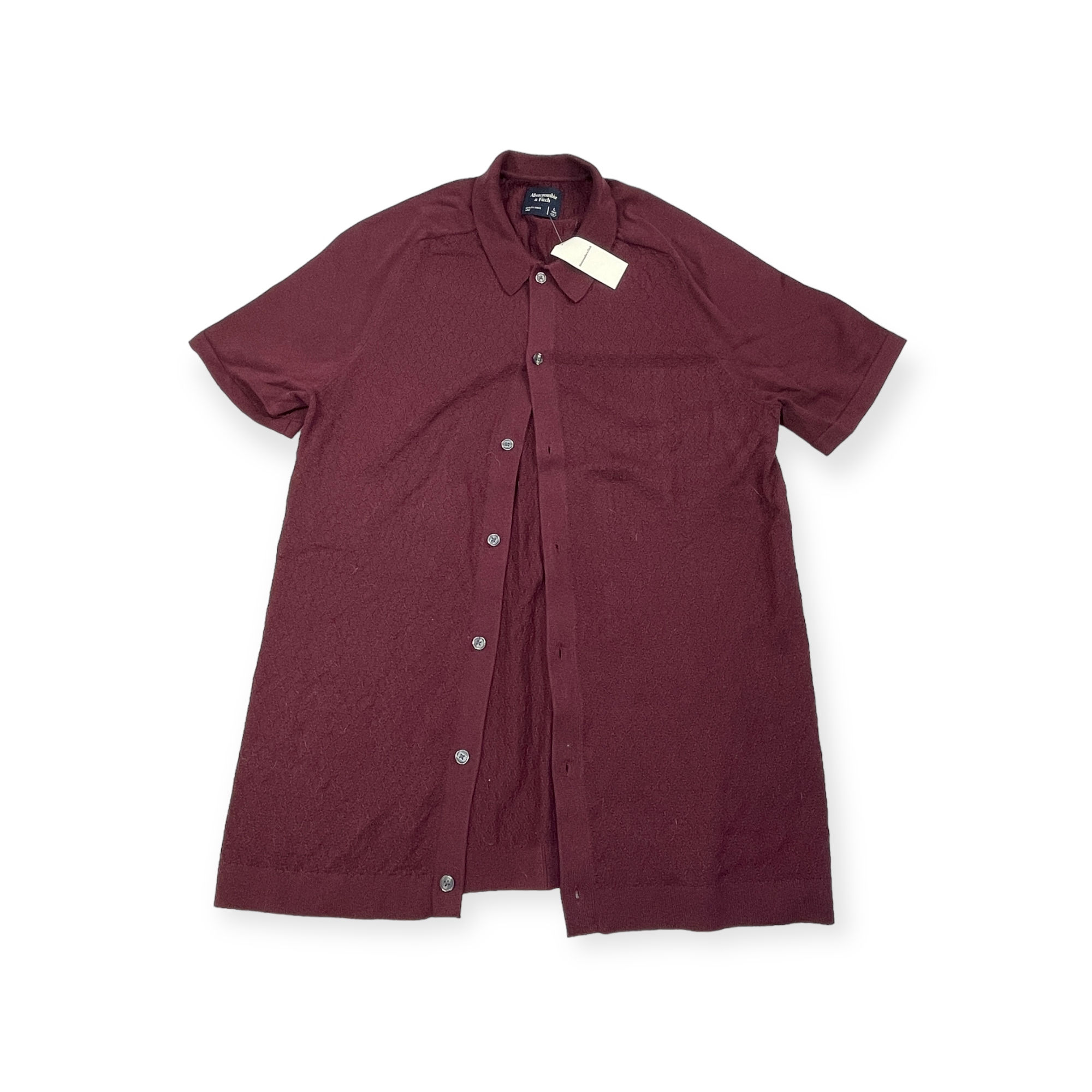 Pánská rozepínací halenka s krátkým rukávem Abercrombie & Fitch L