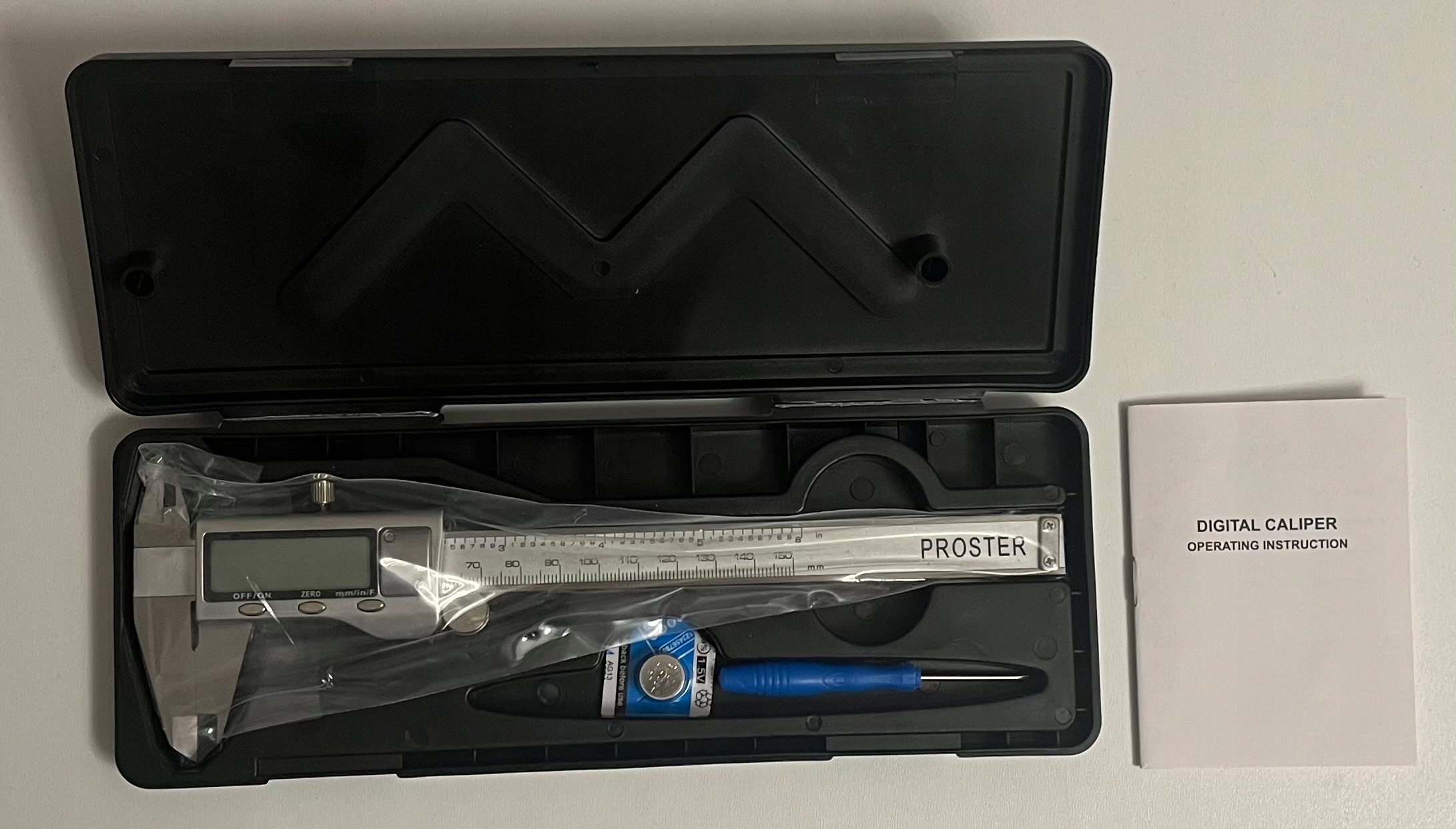 PROSTER Cyfrowa Suwmiarka 150mm 6 Cal Elektroniczna Stalowa Miernik — miniatura 11
