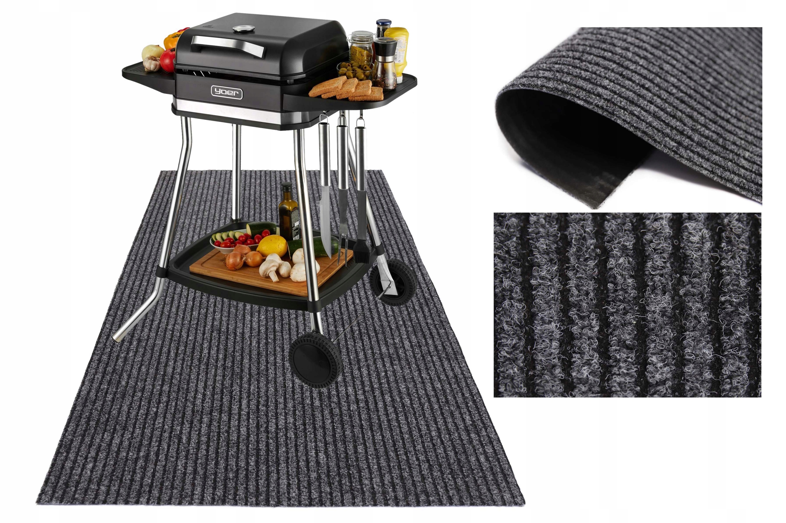 120x120 Ochranná Podložka Pod Gril Protiskluzová Podložka Pod Gril Terasa