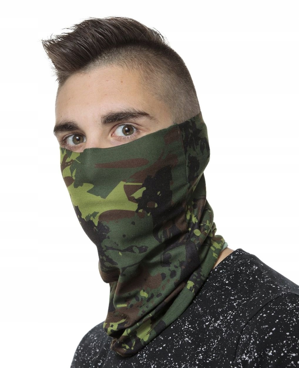 

Komin ochronny maska bandana na twarz moro wojsko