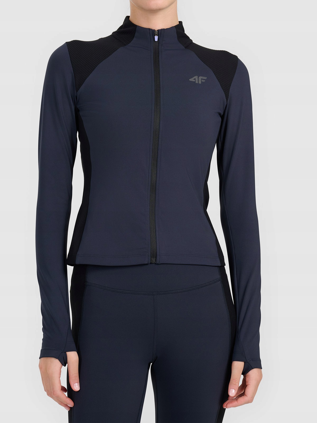Sportovní Mikina Černá S Tréninkovým Zipem M 4F AW26