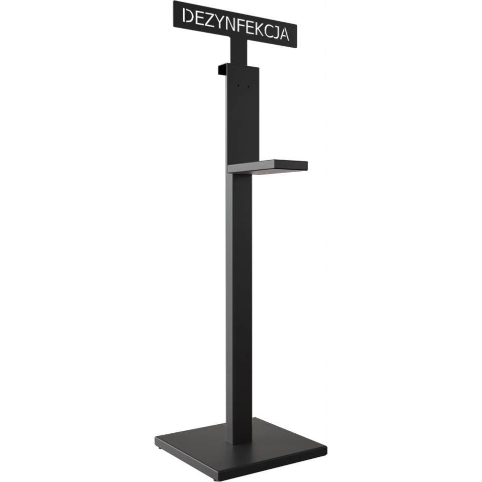 

Stojak na płyn do dezynfekcji napis Dezynfekcja