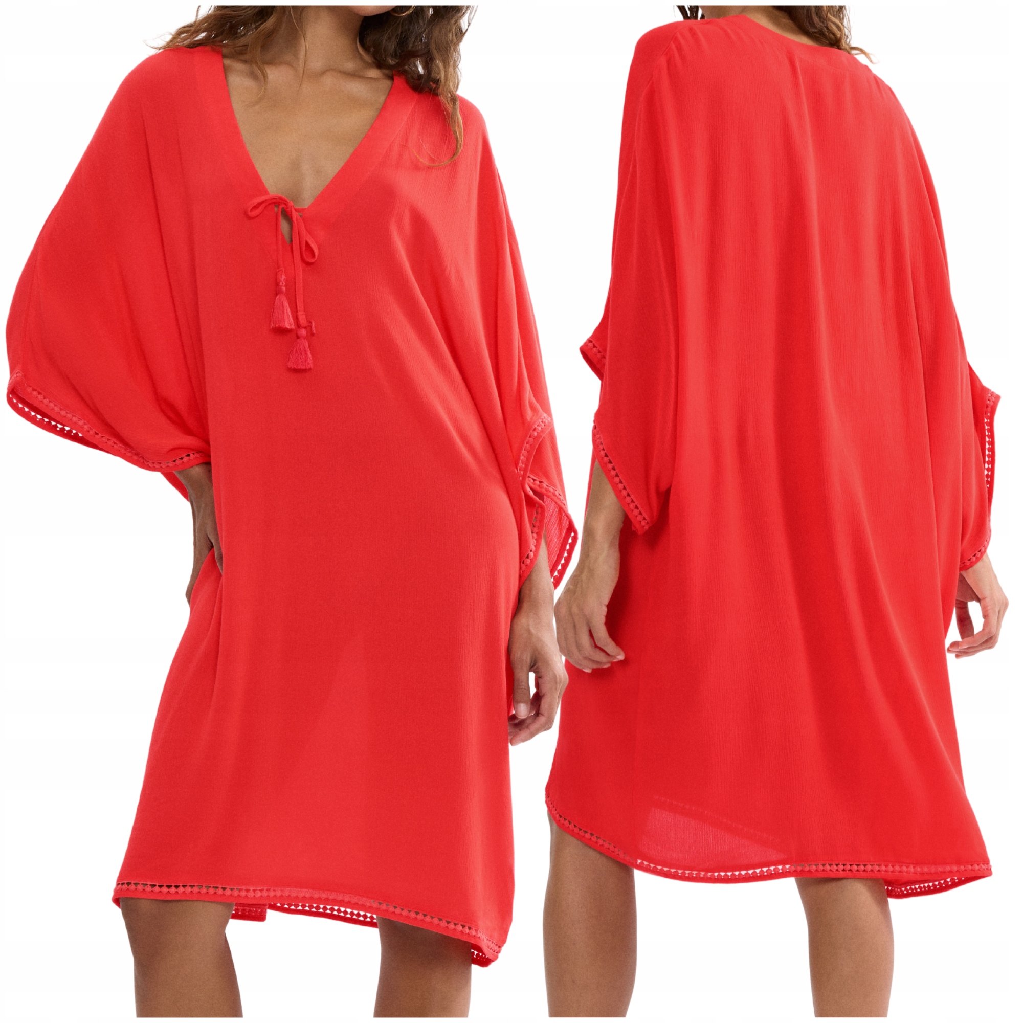 Šaty tunika na pláž přehoz na oblečení Triumph Beach MyWear Kaftan 46