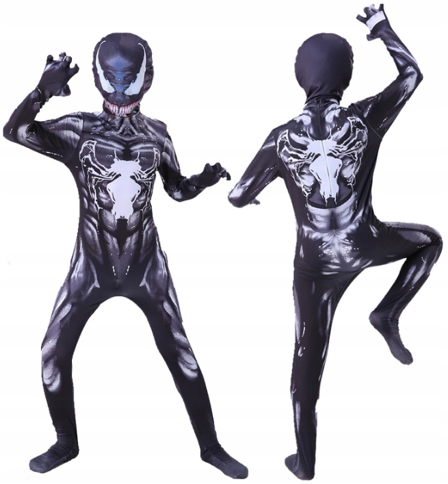 

Strój Venom Marvel Kostium Bal Przebranie 128-134