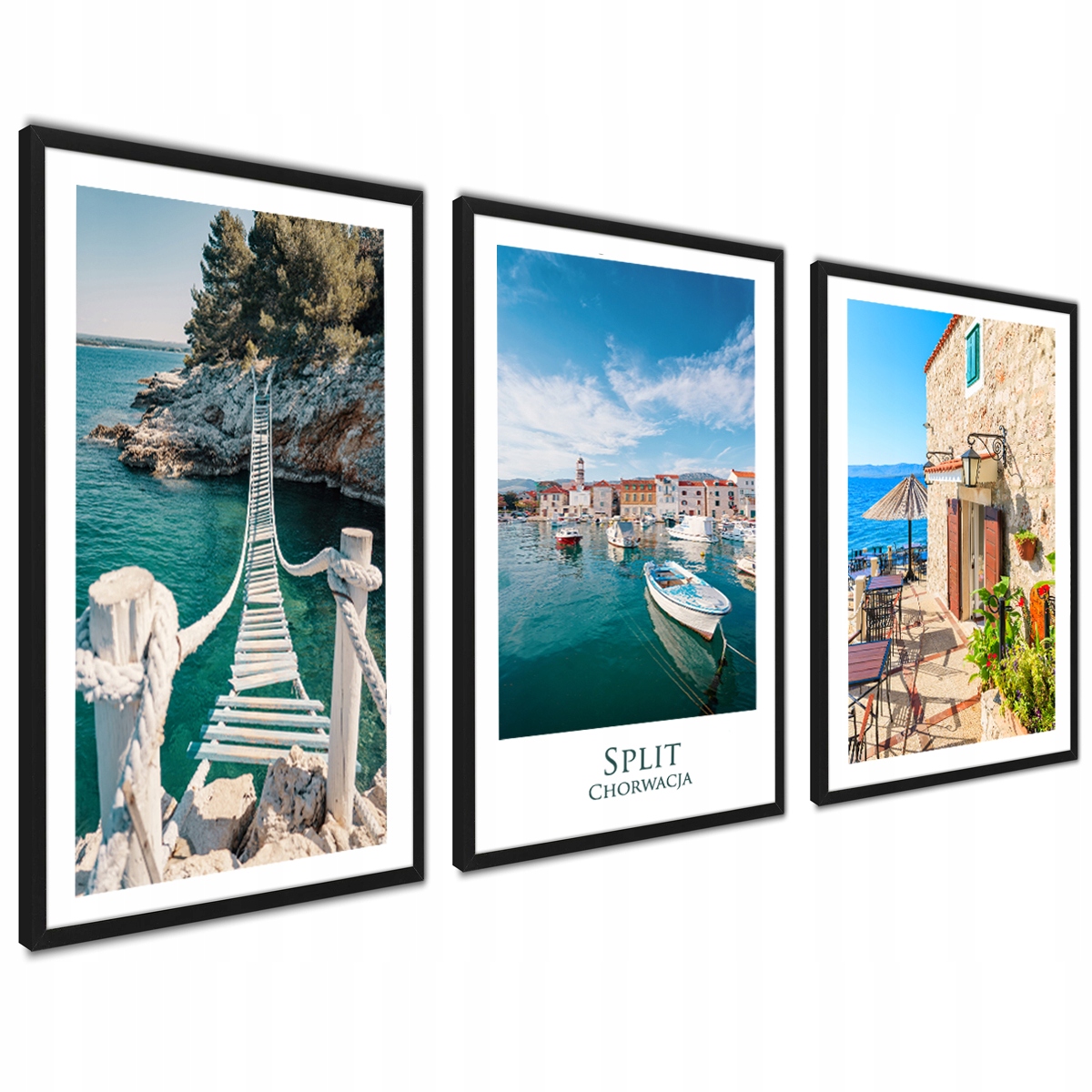 Plakaty Nowoczesne Lato Morze Split Wybrzeże 30x40