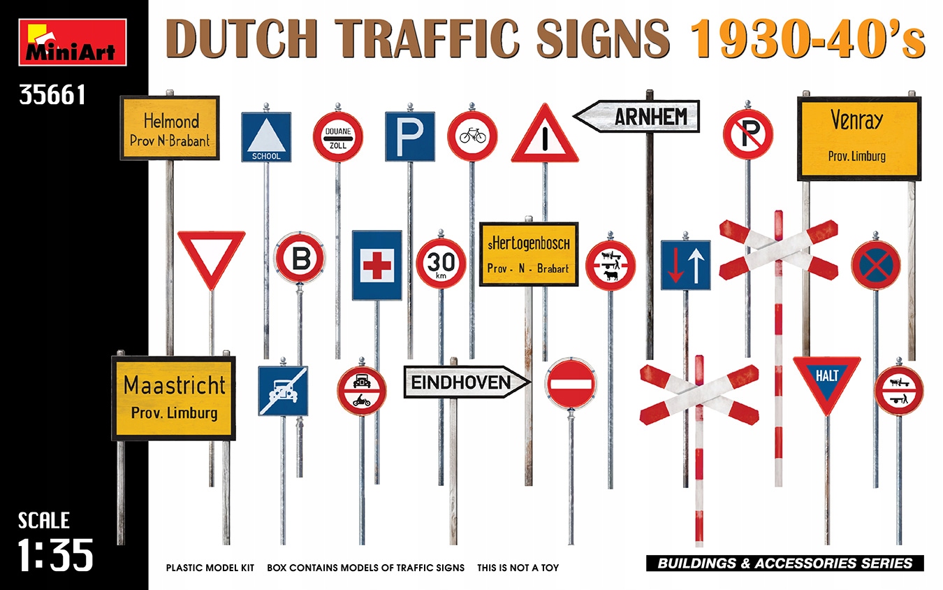 MiniArt 35661 1/35 Dutch traffic signs 1930-40's