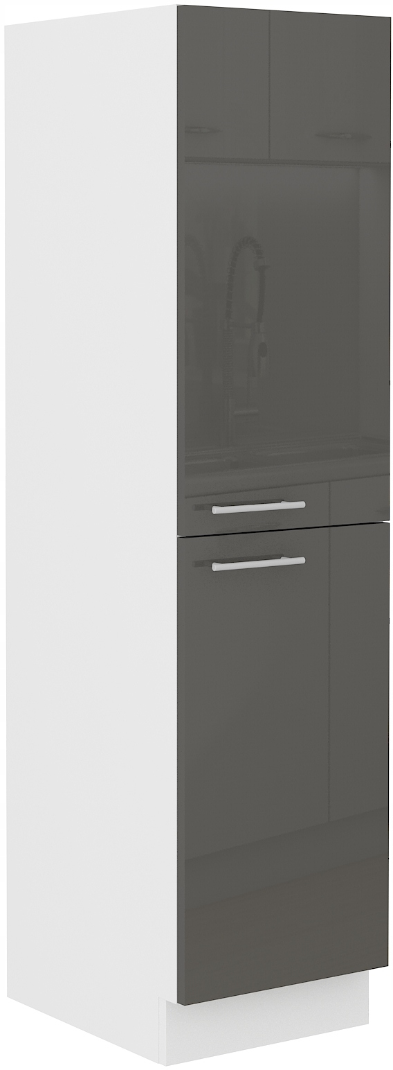 Szafka słupek CARGO wysuwany kosz SZARA LILI