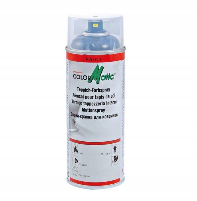 Colormatic Textile Spray 400ml Czarna Farba Do Dywaników Lakier