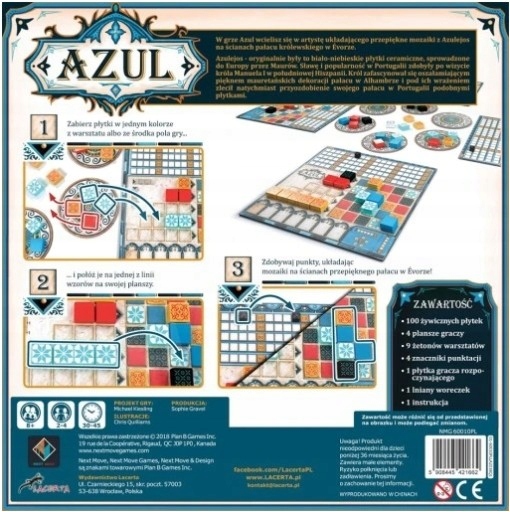 Gra planszowa Lacerta Azul Projektant Michael Kiesling