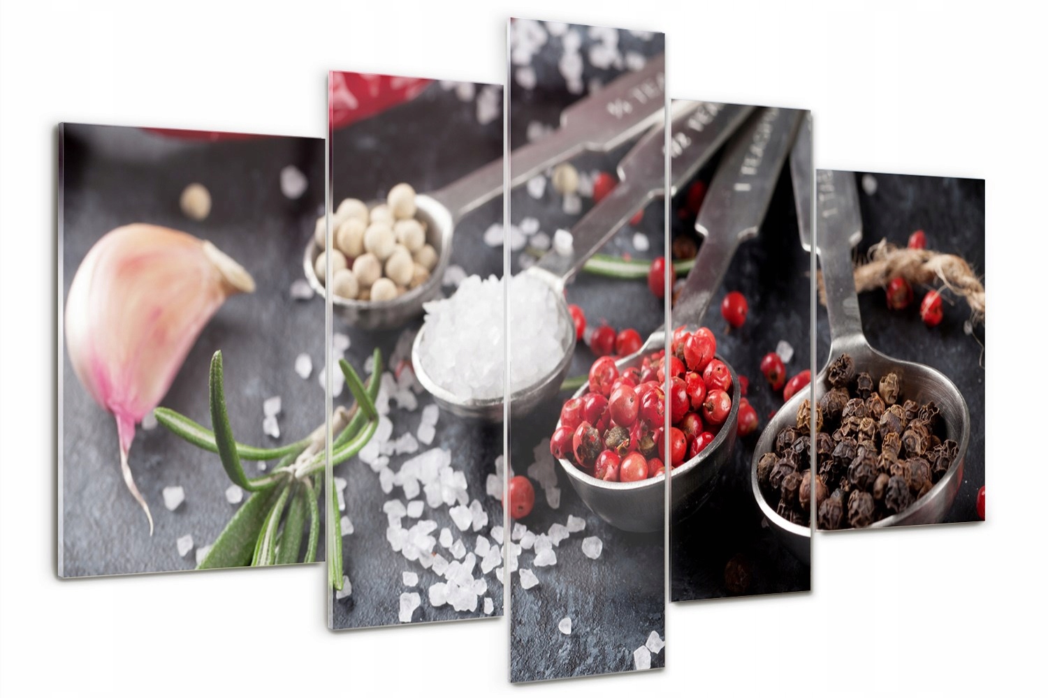 

Obraz szklany tryptyk Zioła i przyprawy 170x100cm