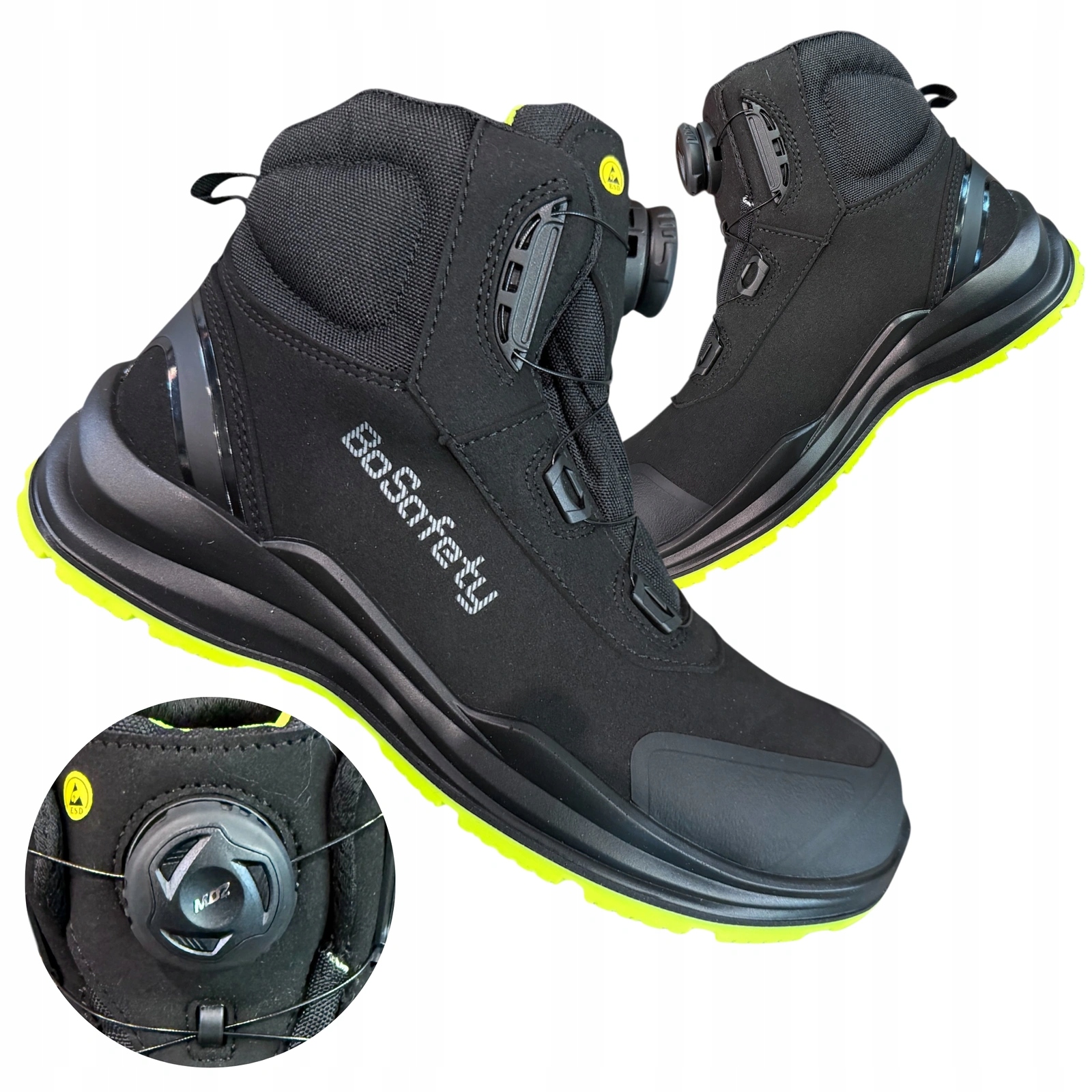 Buty robocze męskie wysokie Bhp S3 Leonidio zapięcie Moz Boa 46