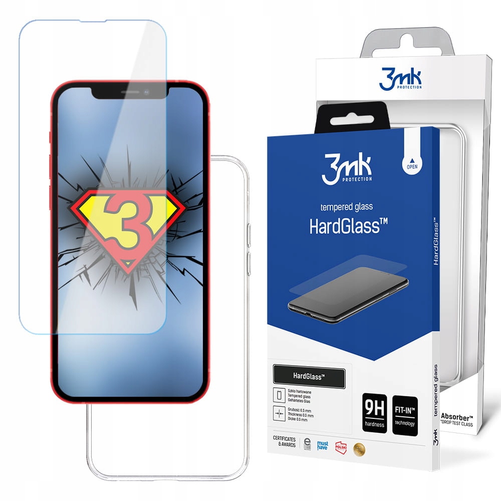 

Zestaw 3mk do iPhone 13 Pro HardGlass Clear Case