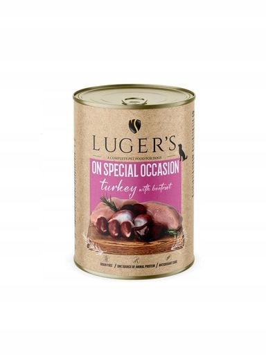 5 x Krmivo pro psy Luger's On Special Occasion krůta s červenou řepou 400 g