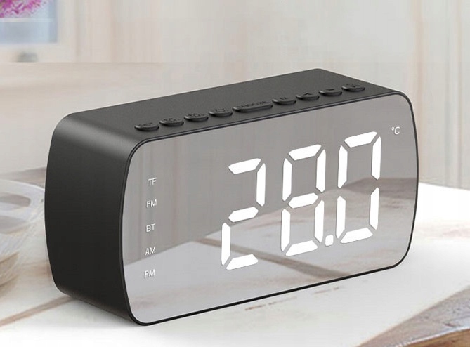 Budík, Hodinky, Rádio, Bluetooth Reproduktor, Teploměr