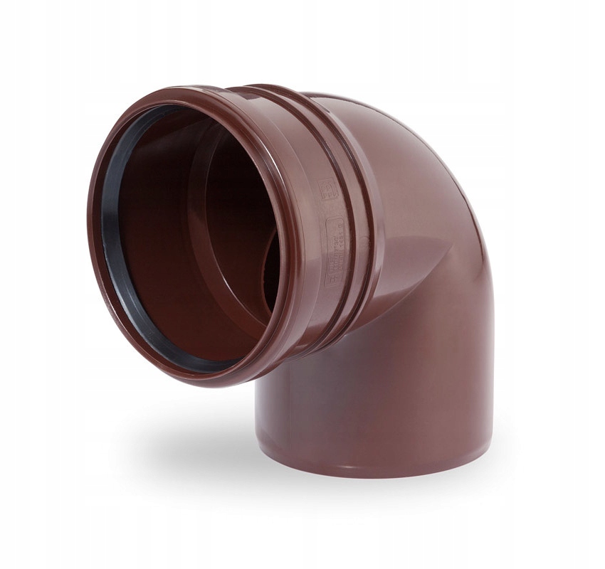 

Kolano fi.110mm brąz Ral 8017 Karmat 90 stopni