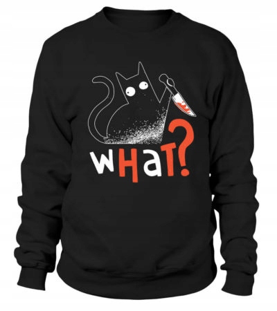 Dámská Mikina Cat What M černá