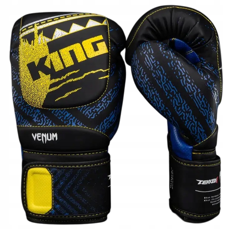 Venum x Tekken 8 Rękawice Bokserskie Boxing Gloves King Black/Yellow 16OZ