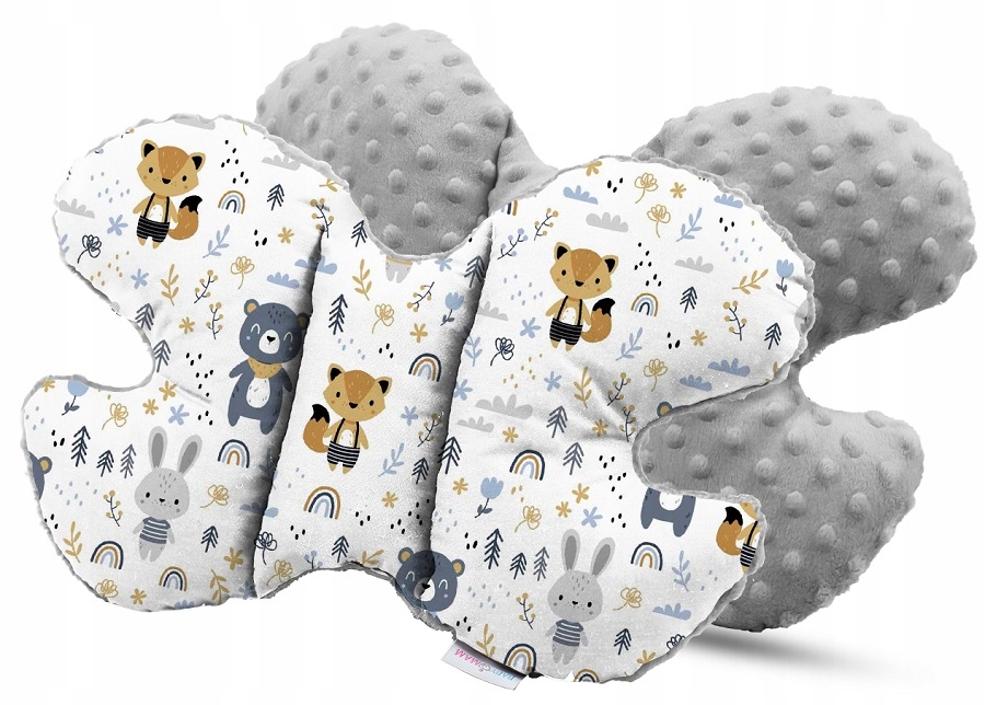 PODUSZKA MOTYLEK DO WÓZKA PODRÓŻNA ANTYWSTRZĄSOWA MINKY BABYMAM