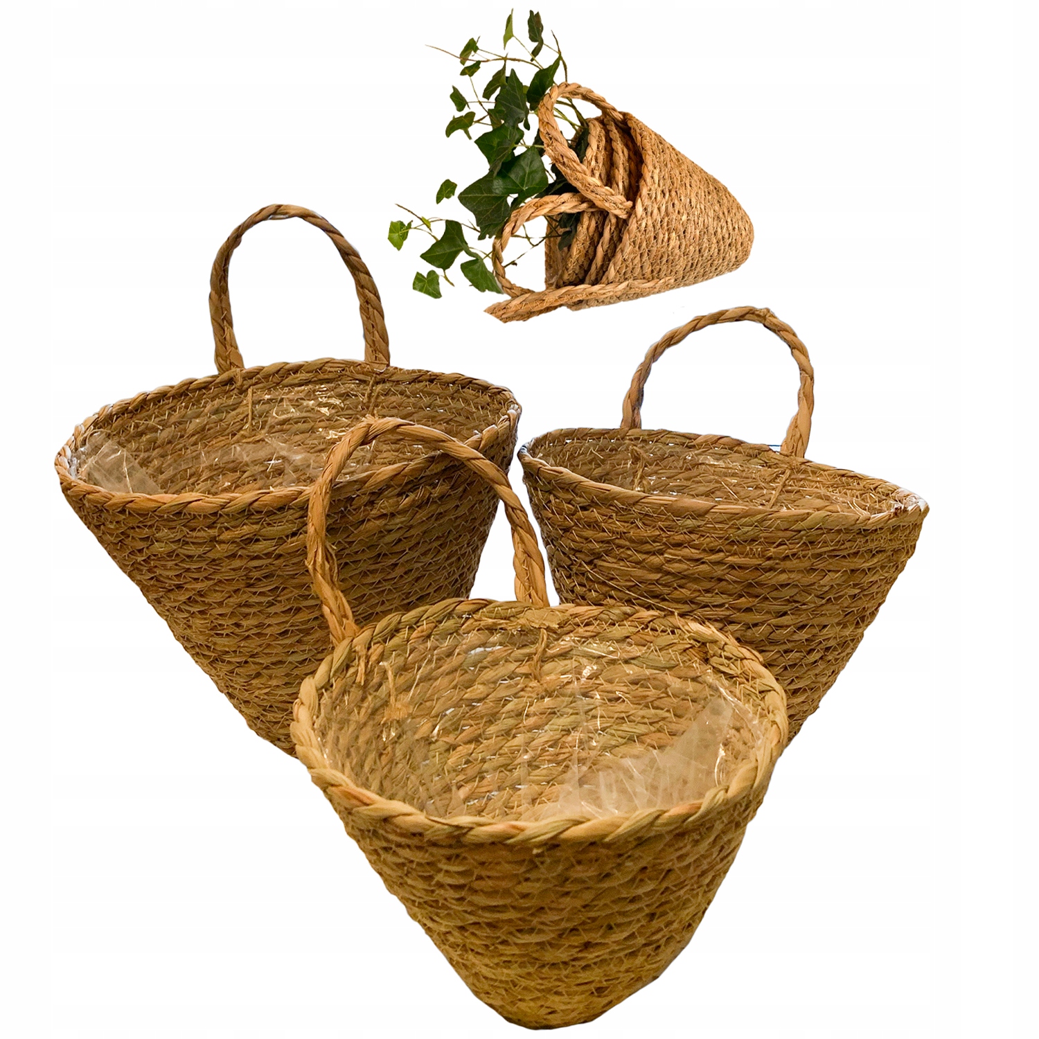 Závěsný Květináč Na Zeď Boho květinový záhon 3 ks velká nástěnná krytka na květináč