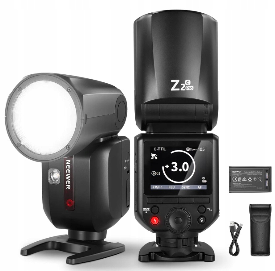 Blesková lampa Ttl Kulatá hlava Hss 1/8000 76Ws 3000mAh pro Canon Neewer