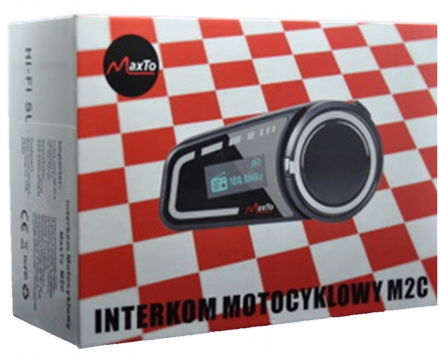 INTERKOM BLUETOOTH MaxTo M2C DO 6 KASKÓW EKRAN LCD Producent MaxTo