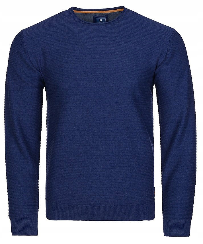 Sweter męski Redmond z okrągłym dekoltem prążki Marka Redmond