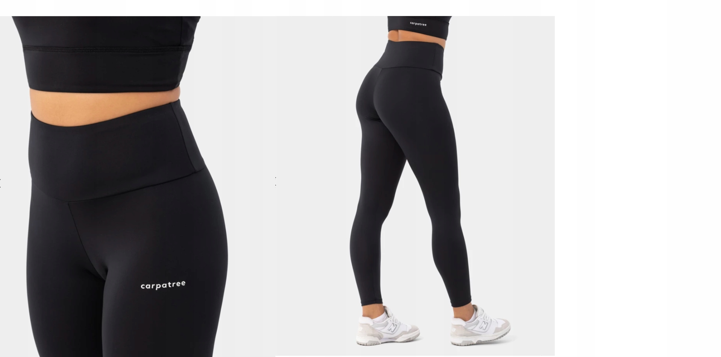 Polskie Legginsy Damskie Wysoki Stan Czarne S