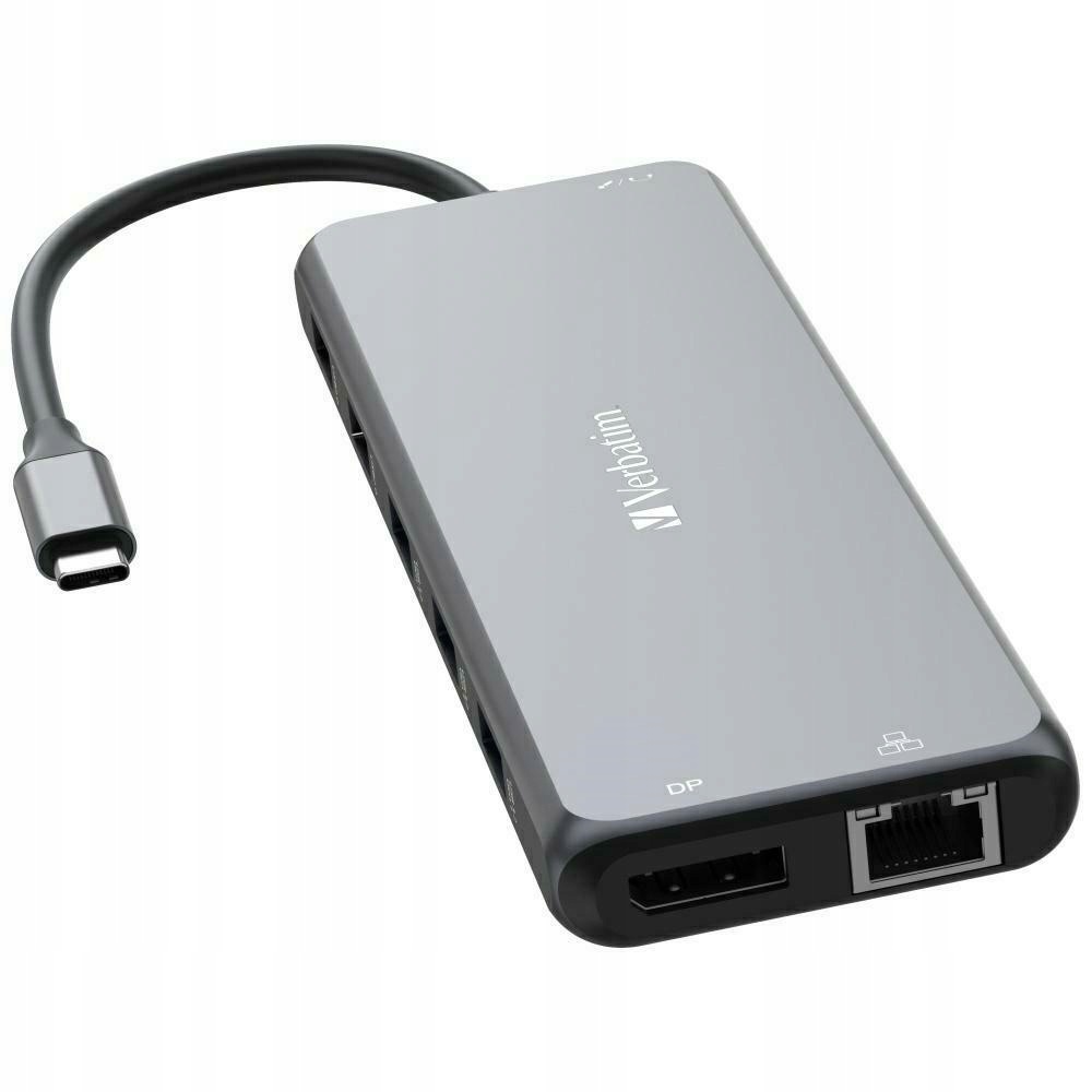 Verbatim Usb-c hub 13v1, 2xHDMI 8K, Dp, Lan, Usb-a, Usb-c Pd