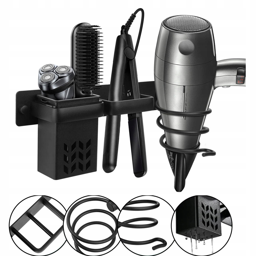 Držák Na Fén A Žehličku Na Vlasy