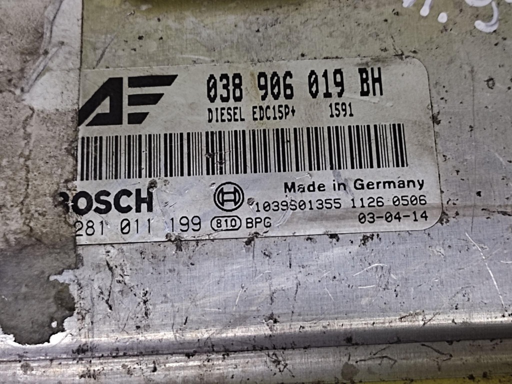 VW SHARAN e 1.9 TDI Centralina Motore 0281011199