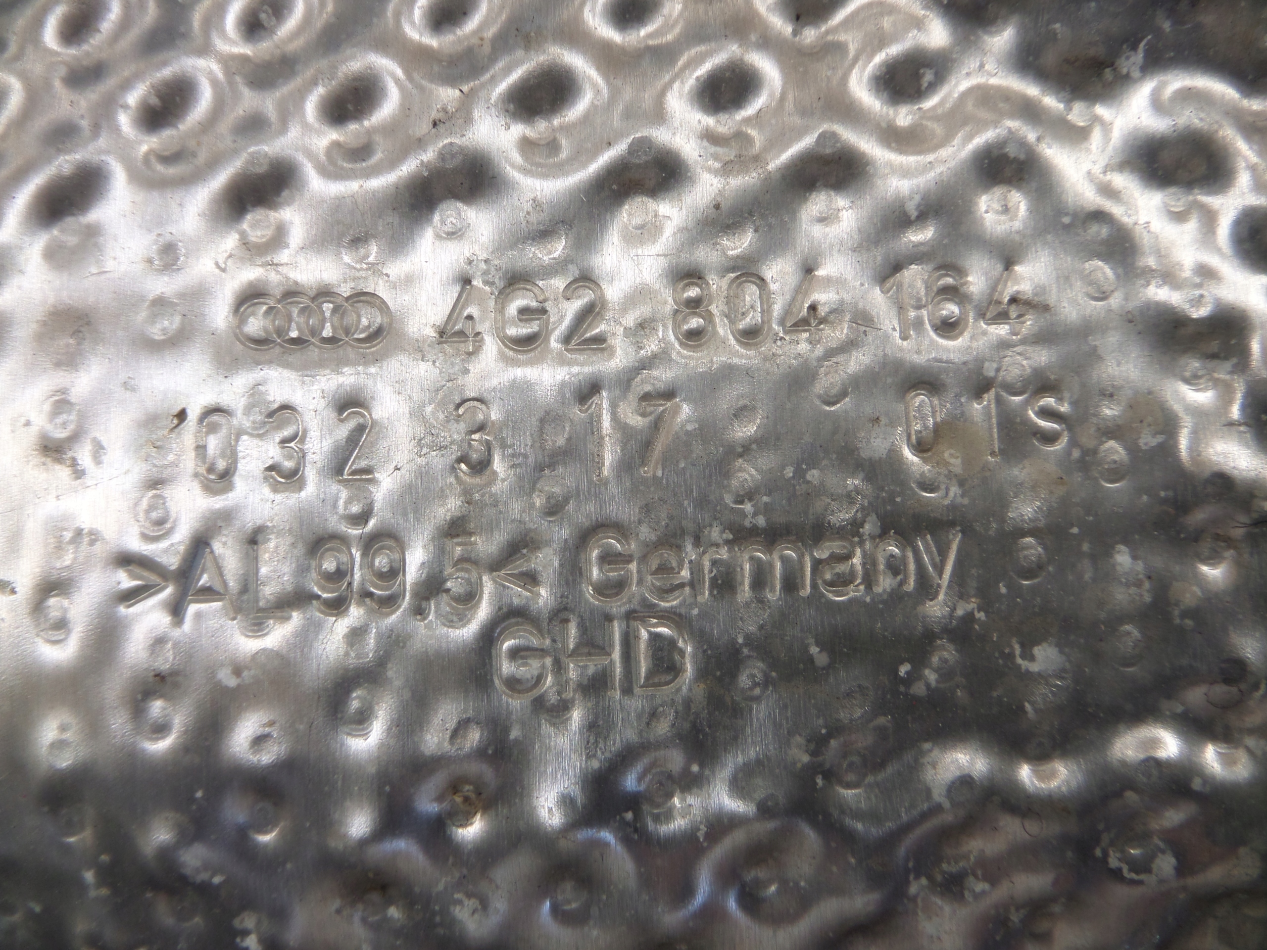 AUDI RS6 C7 Blende Abdeckung termiczna Blech 4G2804164