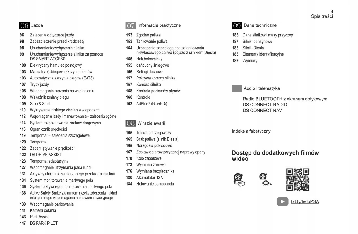 Citroen DS3 Crossback+Navi Instrukcja Obsługi Marka Citroen